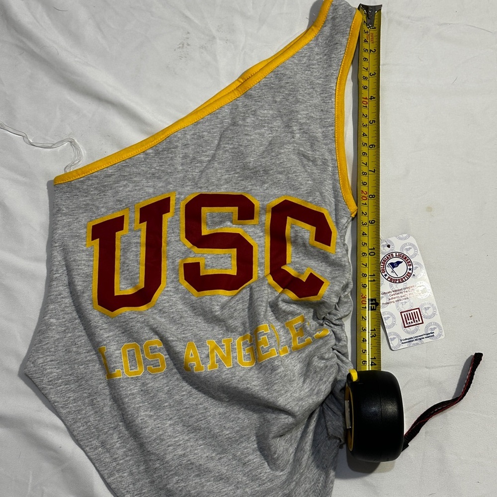 USC Trojans Game Day One Shoulder Tank Top NWT Small - Picture 7 of 7